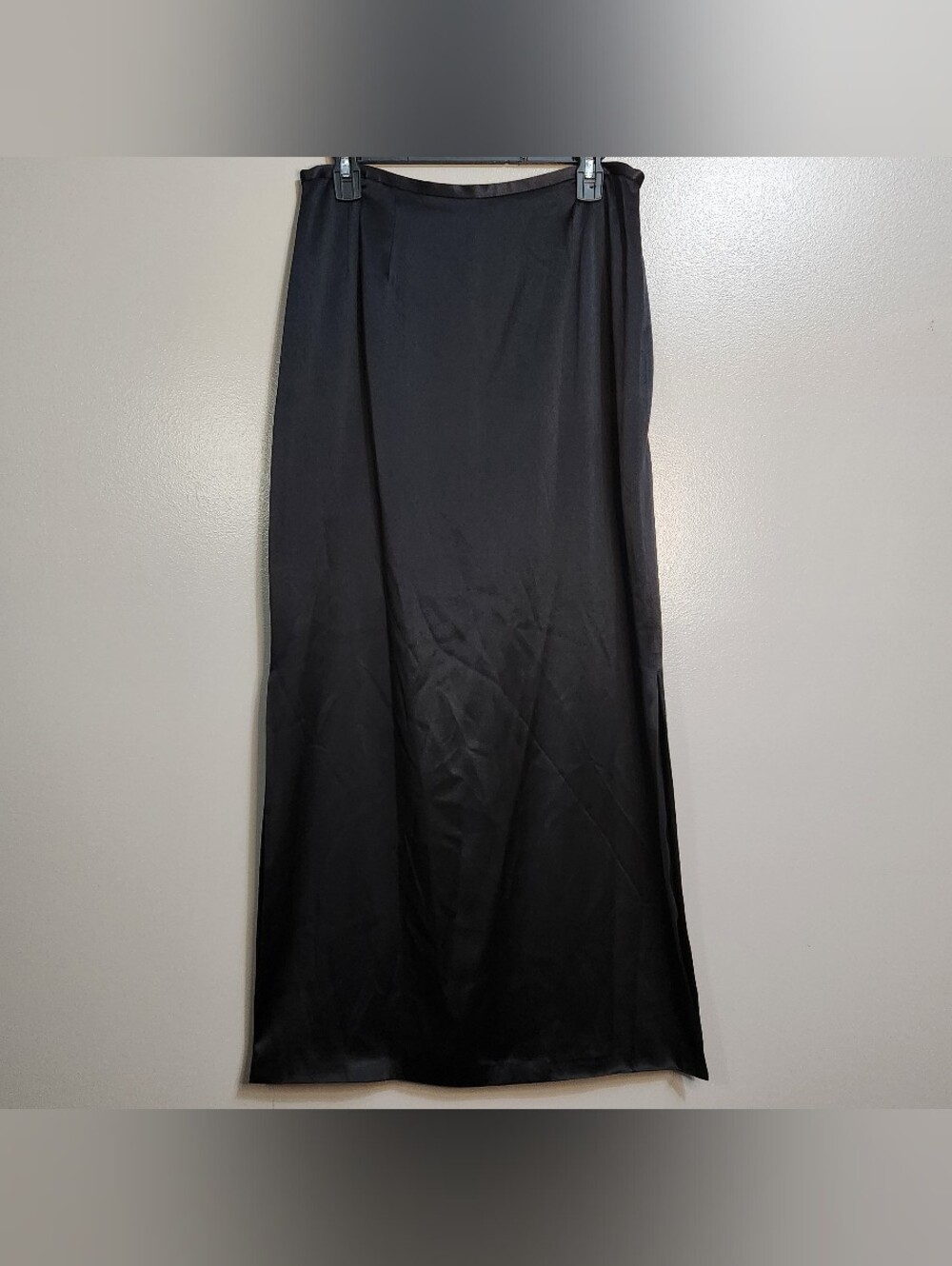 Kay Unger Black Silk Maxi Skirt Size 12